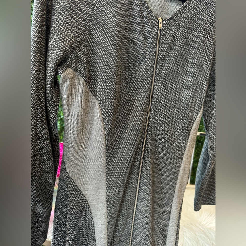 Theory Cheyenne Zipper Front Color Block Dress - image 3